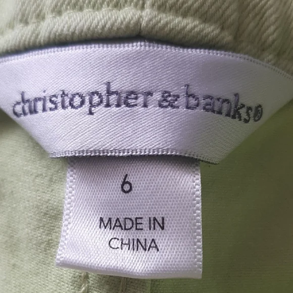 Christopher&Banks💚Green Jeans Y2K Size 6 - Picture 5 of 6
